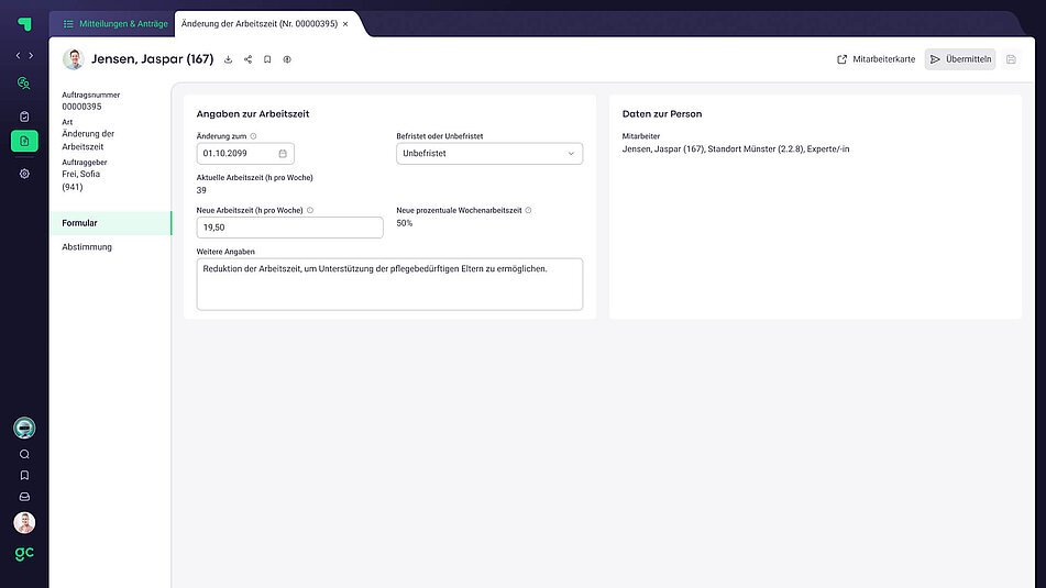 Mitarbeiter Self Service Digitaler Workflow