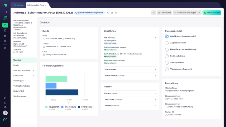 Service Cockpit Übersicht Service Cockpit Übersicht