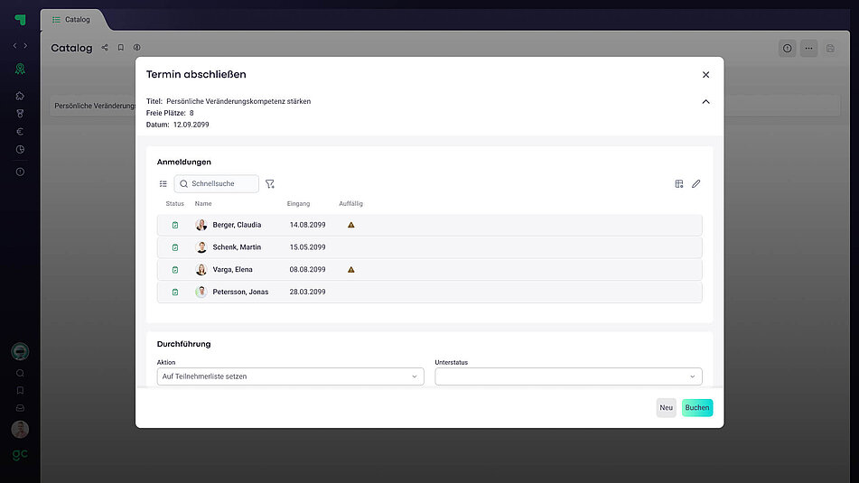 Academy Screen Terminkoordination