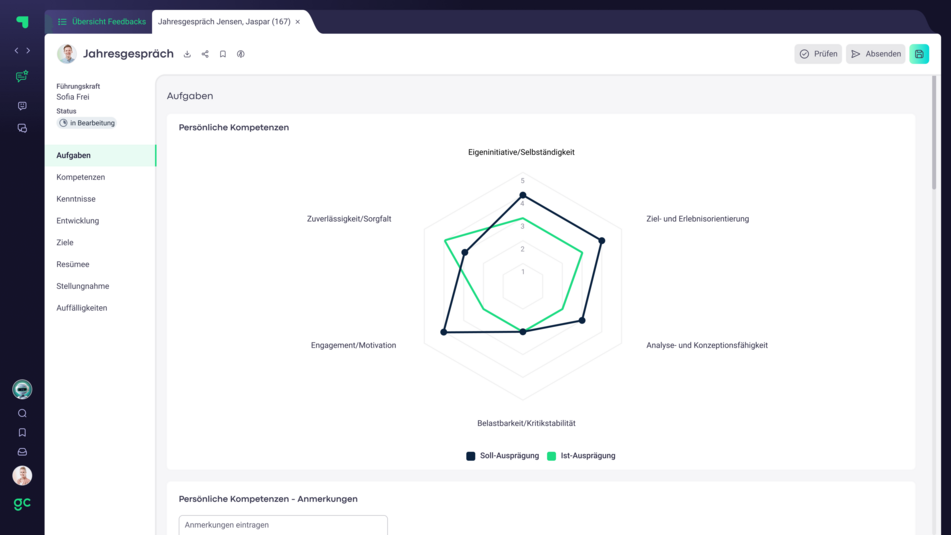 Feedback Software für Mitarbeitergespräche Feedback Software für Mitarbeitergespräche
